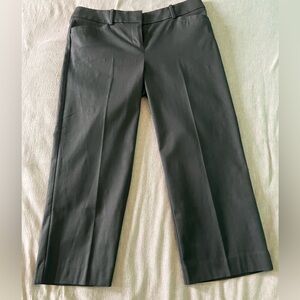 LOFT Petites Black Dress Pants with Subtle Blush Trim